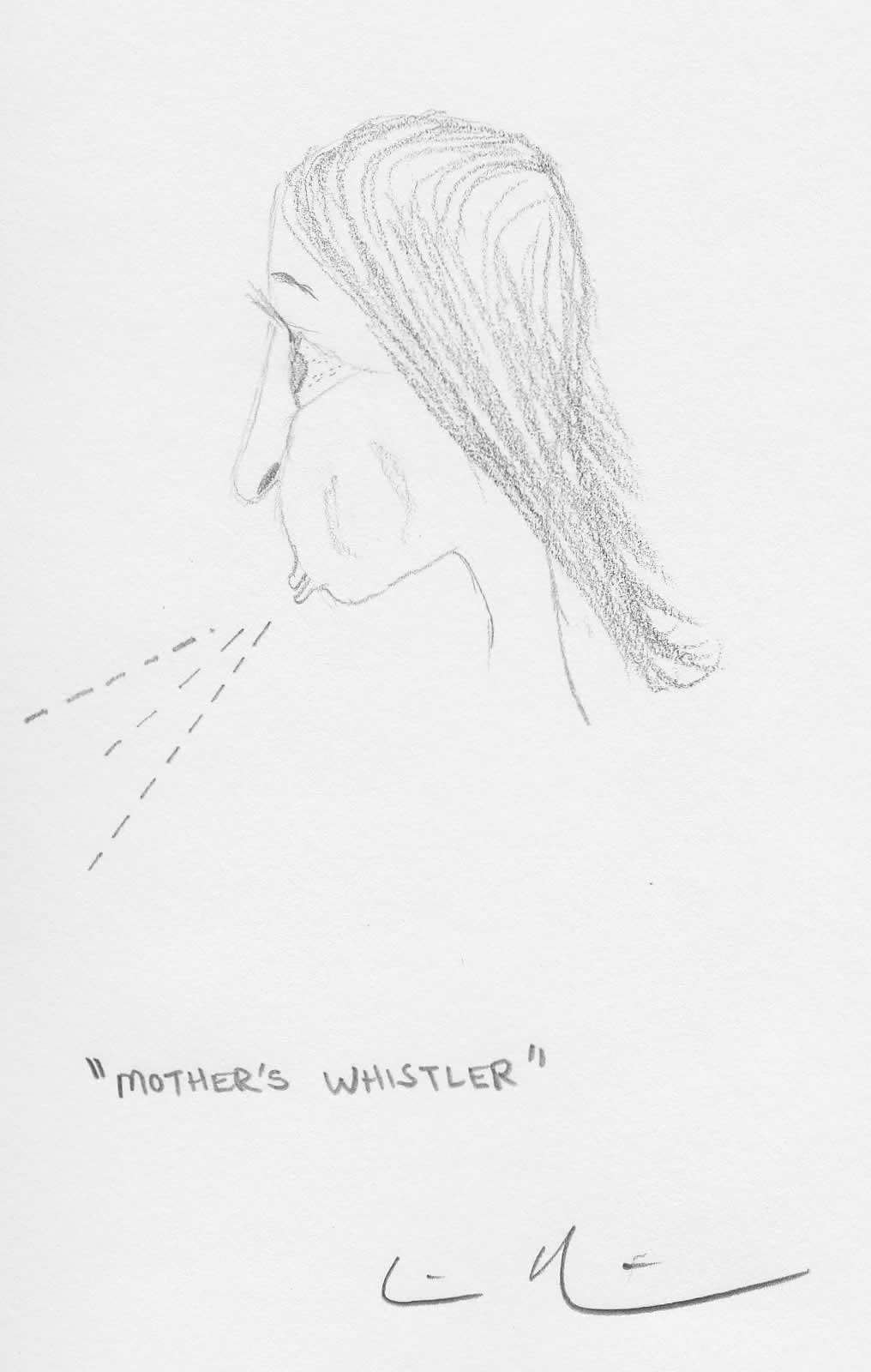 Mother's Whistler Drawing
