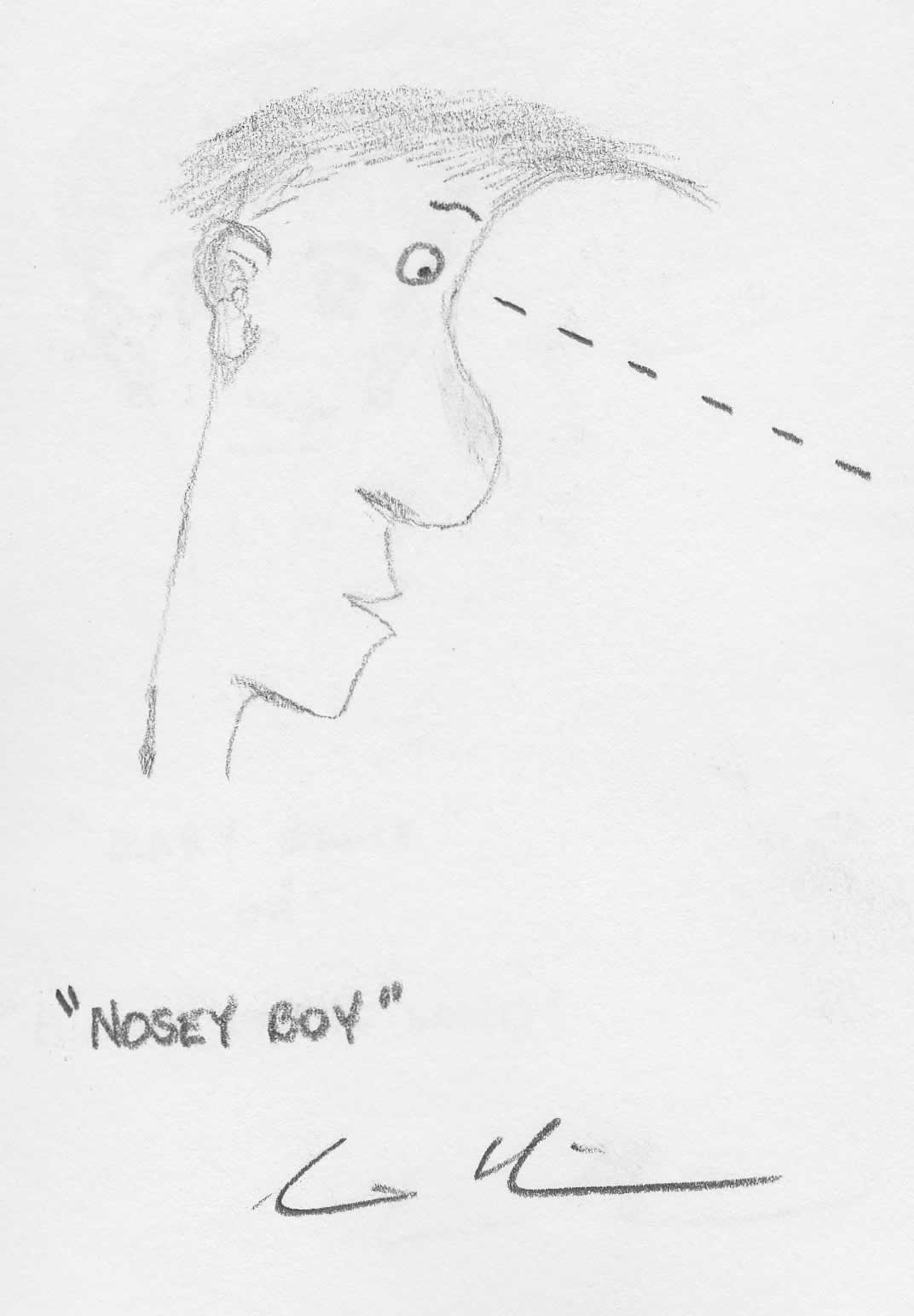 Nosey Boy Drawing